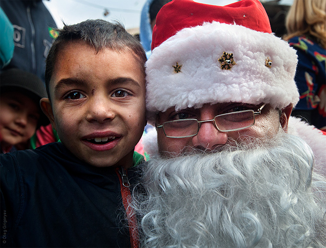 New Year Celebration in Mukachevo Roma Settlement