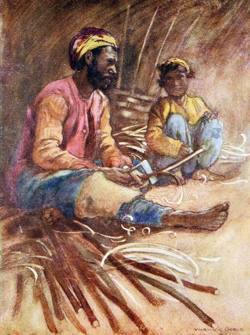 Roma traditional craft: basket weaving